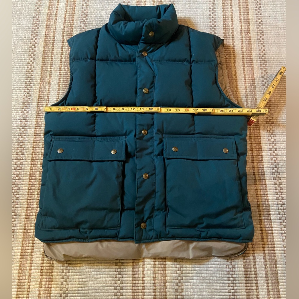 Eddie Bauer Black Label Goose Down Vintage Men’s Vest; Medium; Evergreen; USA